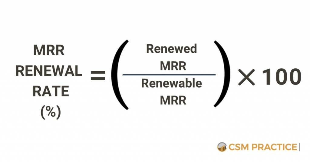 MRR Renewal Rate Customer Success
