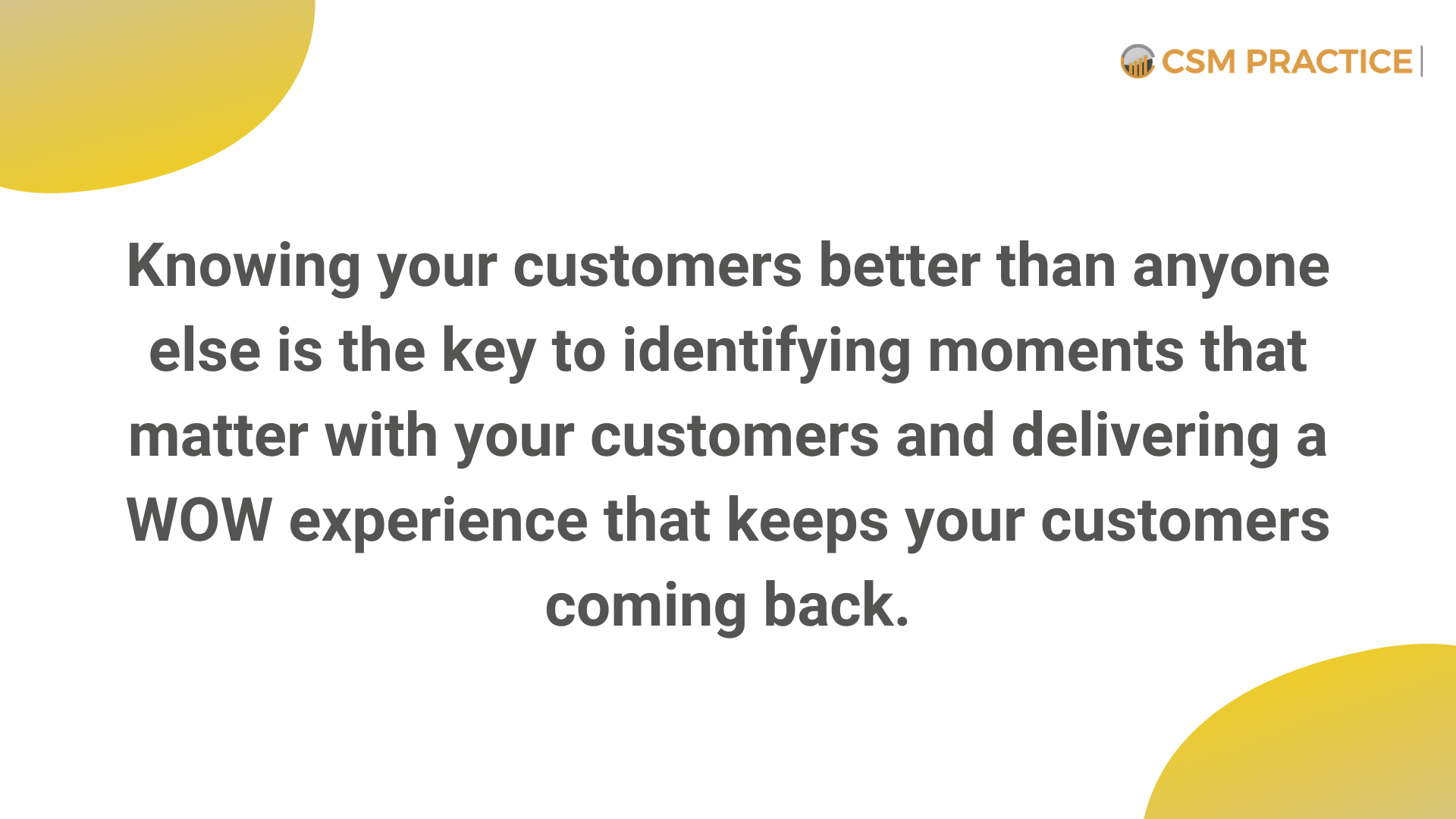 customer success knowing your customers