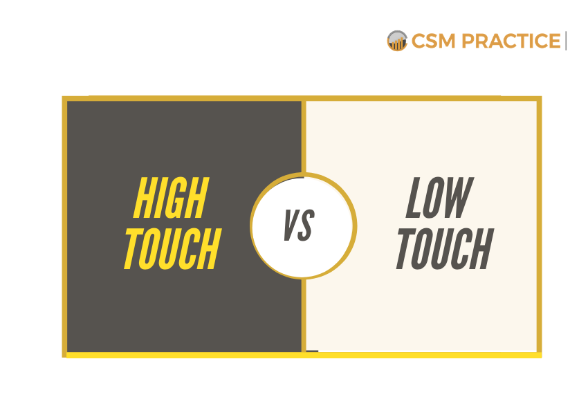 High Touch Low Touch customer Success